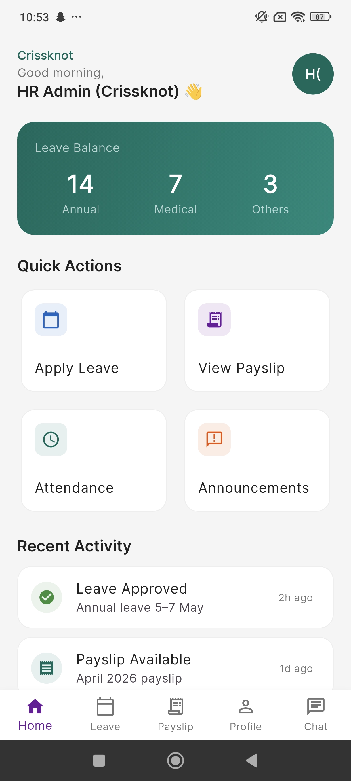 Star dashboard